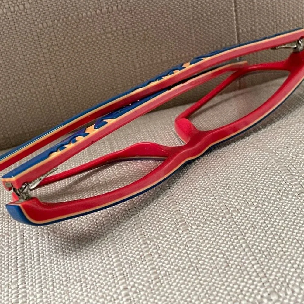 Ray-Ban Women Eyeglasses Blue/Red Tone RB1535 48[]16 130 Glasses Retail $130 - Picture 7 of 12